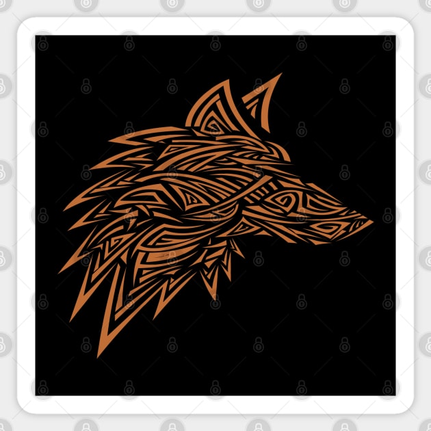 Wolf tattoo love colorful Sticker by Okuadinya